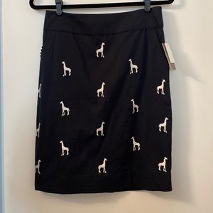 Anthropologie Leifnotes Giraffe Pencil Skirt